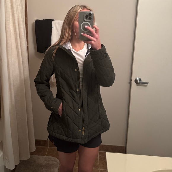 Vineyard Vines Olive Barbour Jacket - Picture 4 of 7